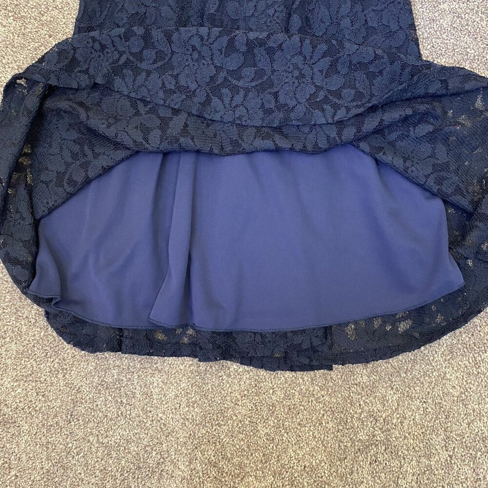Speechless Womens Dress Size S Navy Floral Lined Sleeveless Back Zip Stretch NWT - Picture 4 of 12